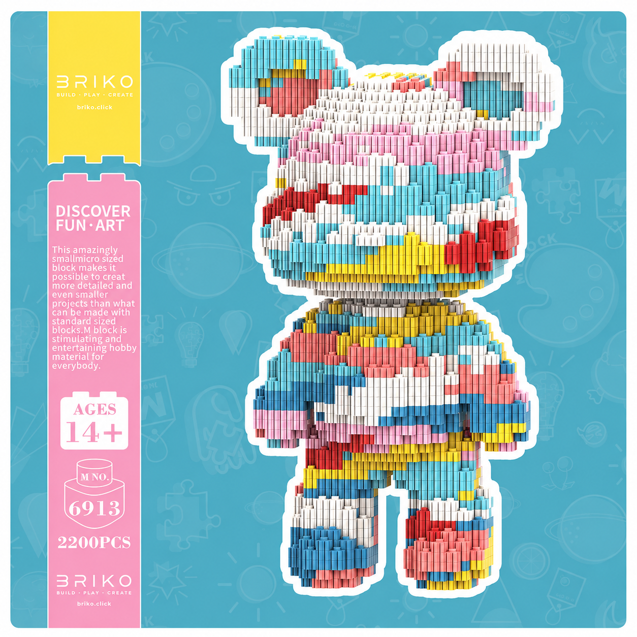Oso Multicolor 25 Cm