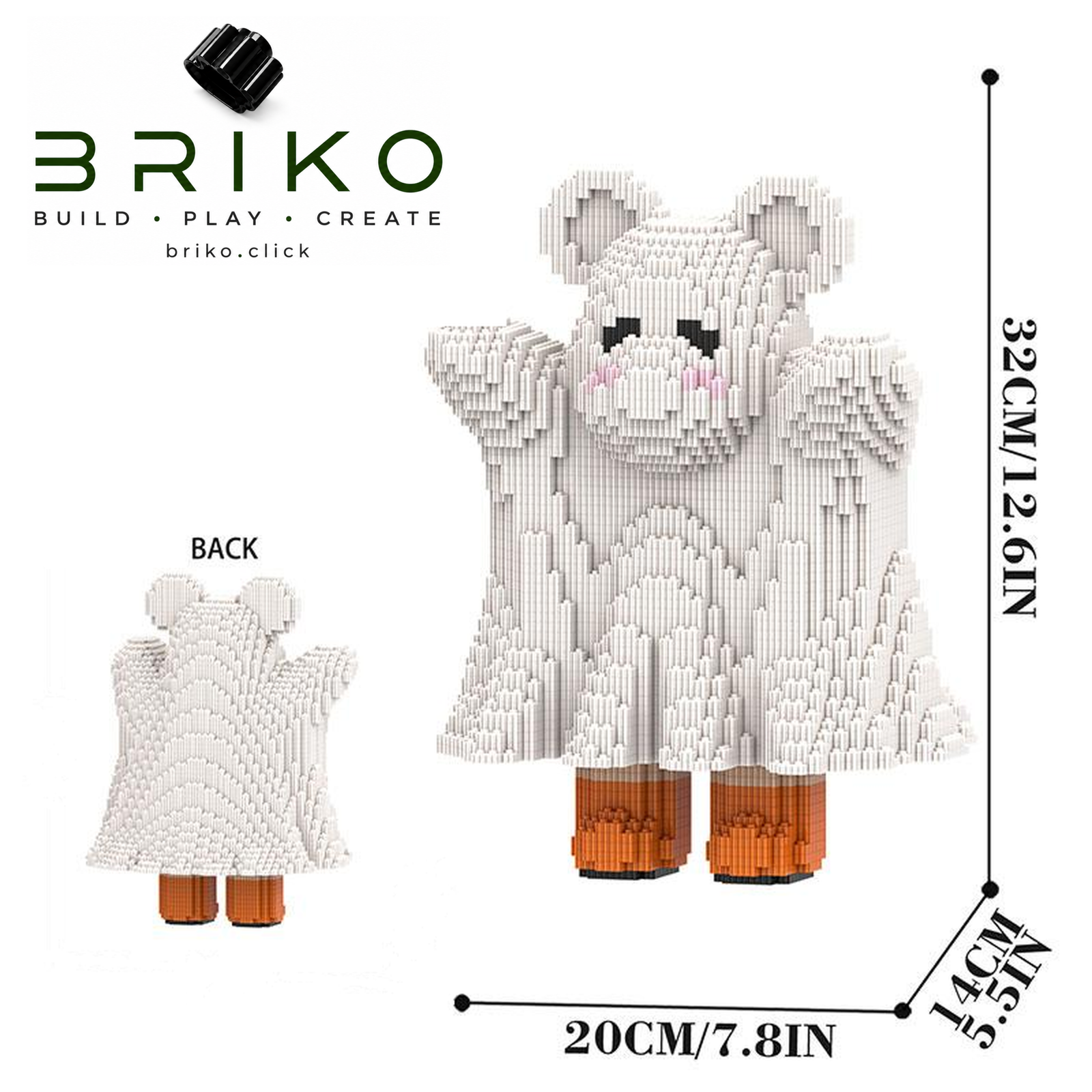 Oso Fantasma 32 Cm - Imagen 2