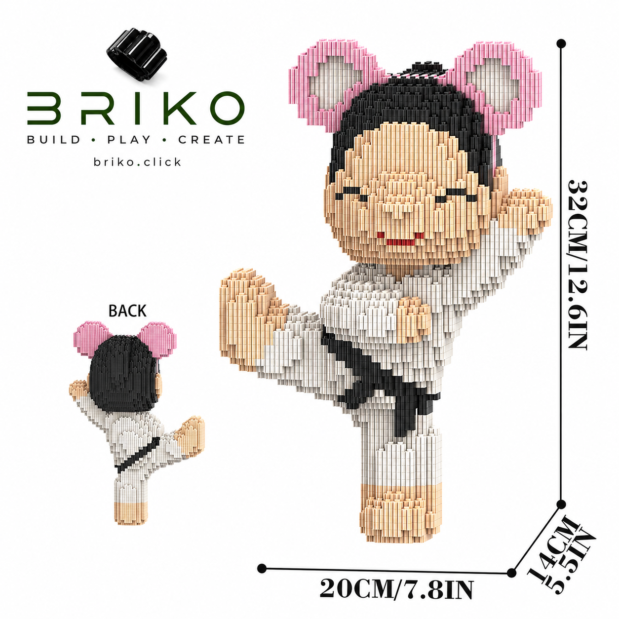 Oso Karateka 32 Cm - Imagen 2