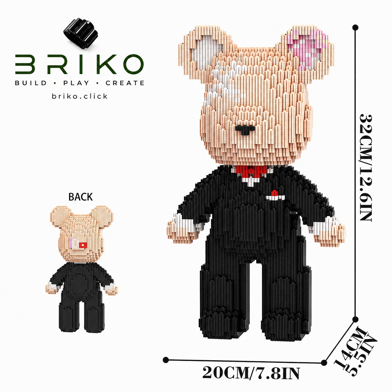 Oso Novio 32 Cm - Imagen 2