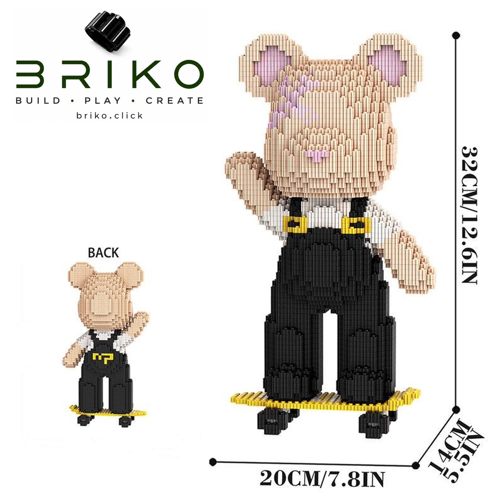 Oso Skater 32 Cm - Imagen 2